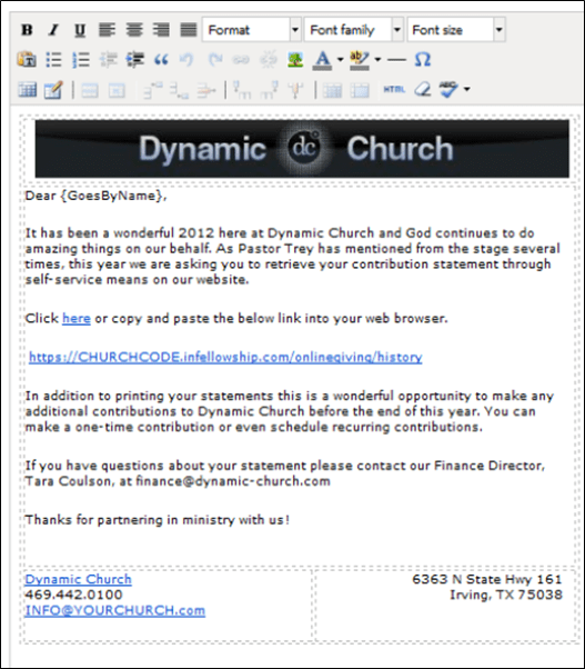 Online Contribution Statement Process for Year End